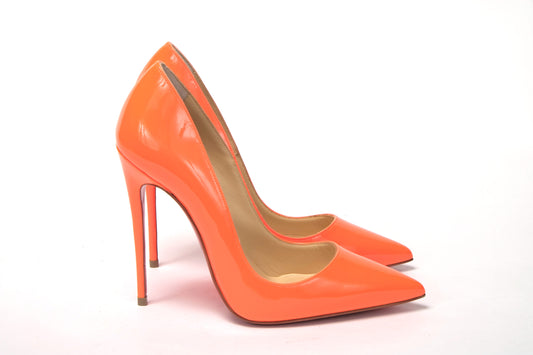 Christian Louboutin Neon Orange So Kate Patent High Heel - DEA STILOSA MILANO