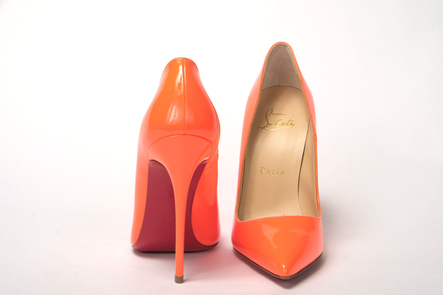 Christian Louboutin Neon Orange So Kate Patent High Heel - DEA STILOSA MILANO