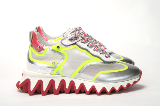 Christian Louboutin Multicolor Version Sharkina Flat Rete Sneaker - DEA STILOSA MILANO