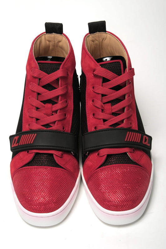 Christian Louboutin Black/Loubi Version Louis Orlato Vs Flat Trico Shoes - DEA STILOSA MILANO