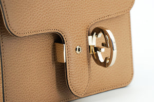 Gucci Beige Calf Leather Dollar Shoulder Bag - DEA STILOSA MILANO