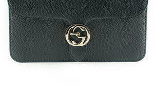 Gucci Black Calf Leather Dollar Shoulder Bag - DEA STILOSA MILANO