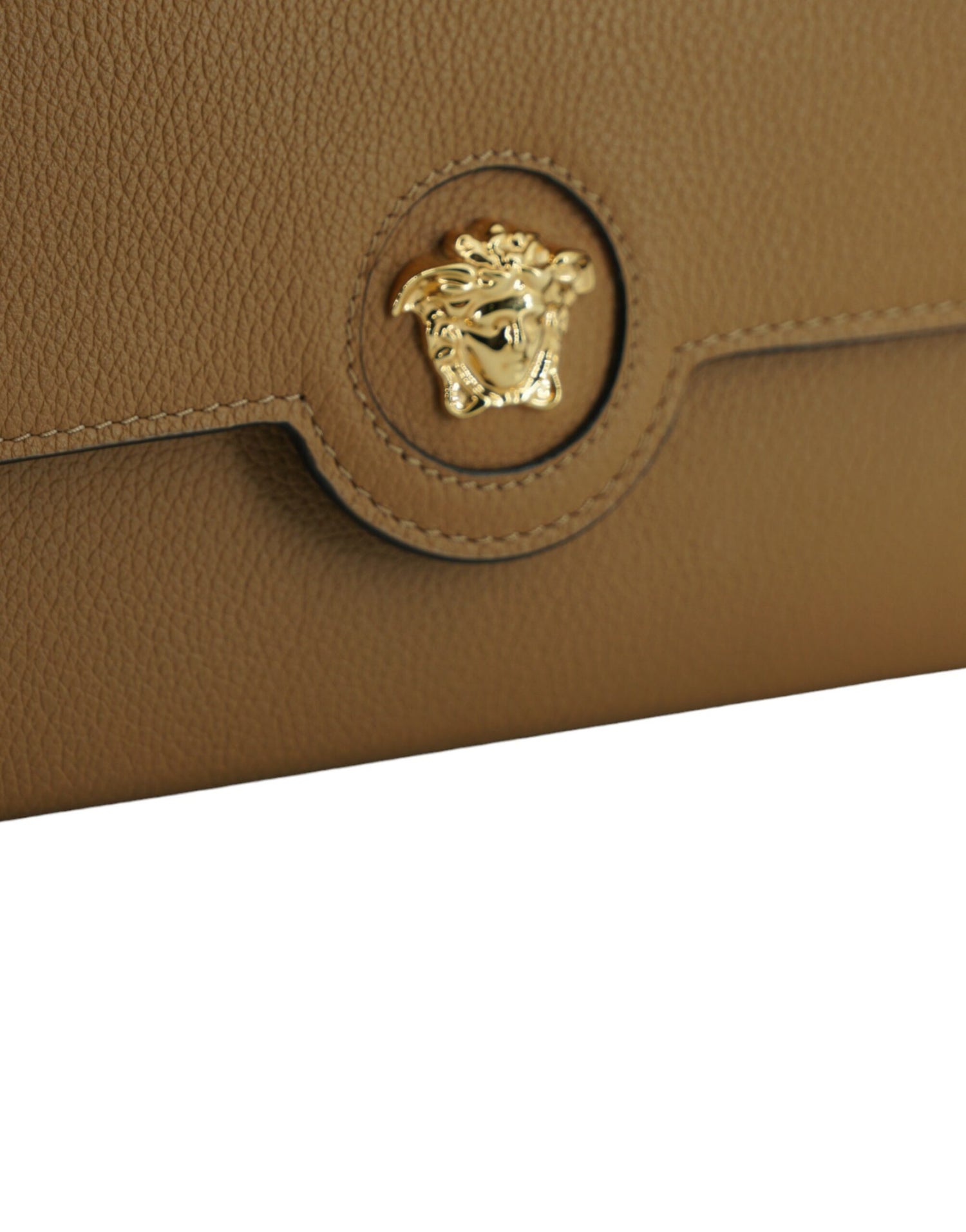 Versace Brown Calf Leather Medusa Wallet - DEA STILOSA MILANO