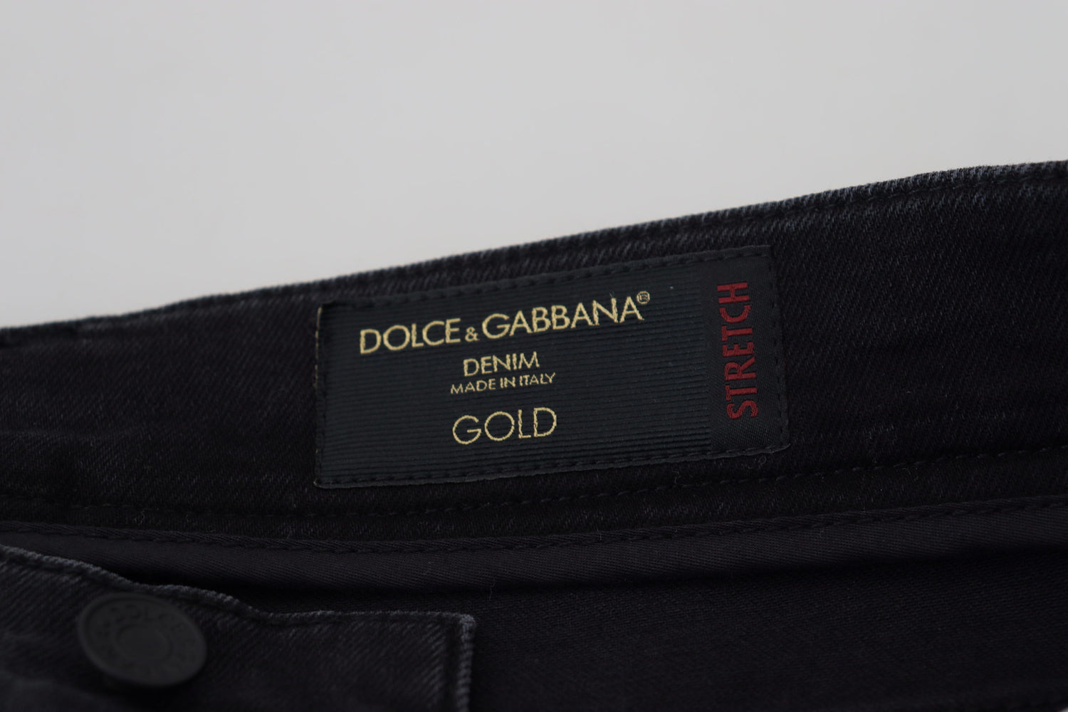 Dolce & Gabbana Black Cotton Patch Embroidery Denim Jeans - DEA STILOSA MILANO