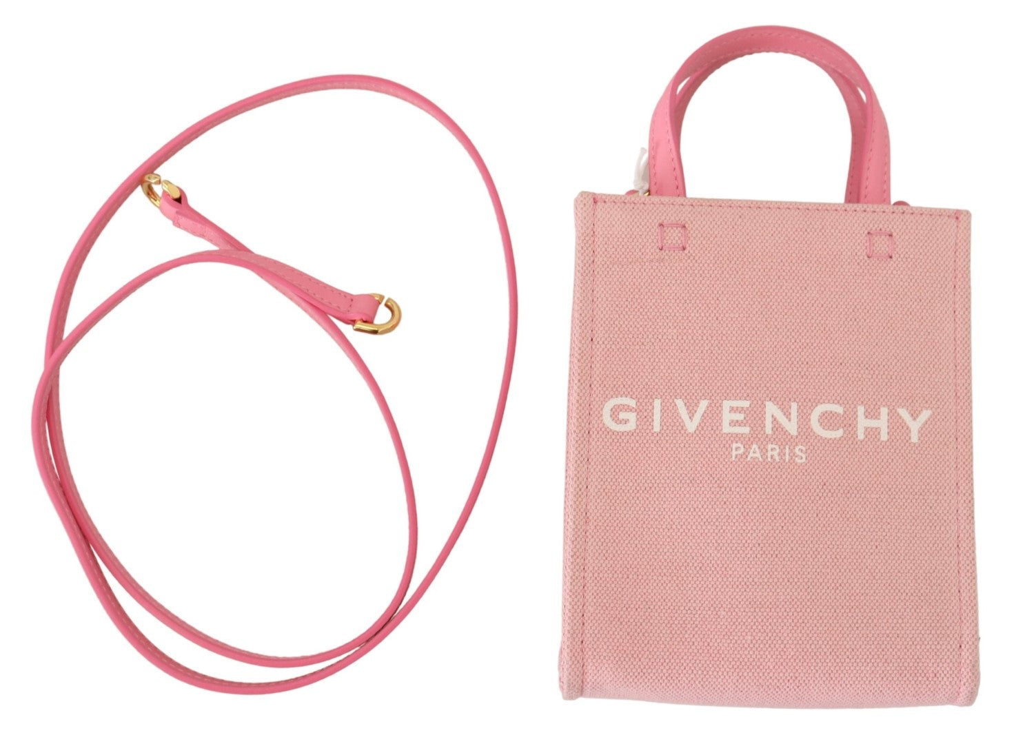 Givenchy Pink Coated Canvas Vertical Mini Shoulder Bag - DEA STILOSA MILANO