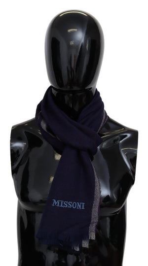 Missoni Multicolor Striped Wool Unisex Wrap Fringes Scarf - DEA STILOSA MILANO