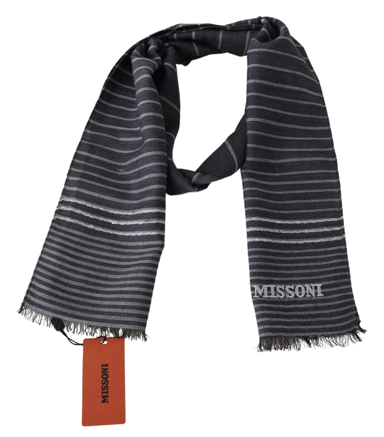 Missoni Multicolor Striped Wool Unisex Neck Wrap Shawl - DEA STILOSA MILANO