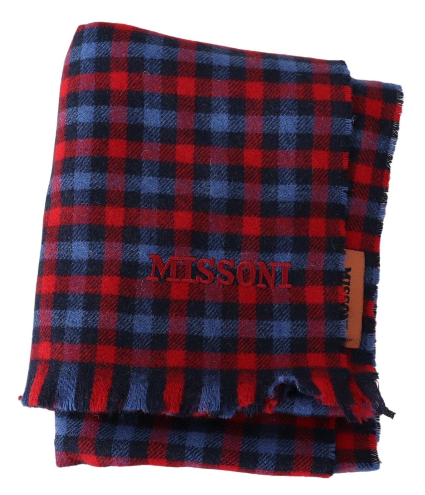 Missoni Multicolor Check Wool Unisex Neck Wrap Shawl - DEA STILOSA MILANO