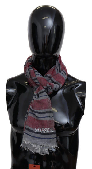 Missoni Multicolor Striped Wool Blend Unisex Neck Wrap Scarf - DEA STILOSA MILANO
