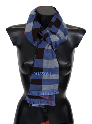 Missoni Multicolor Check Wool Unisex Neck Wrap  Scarf - DEA STILOSA MILANO