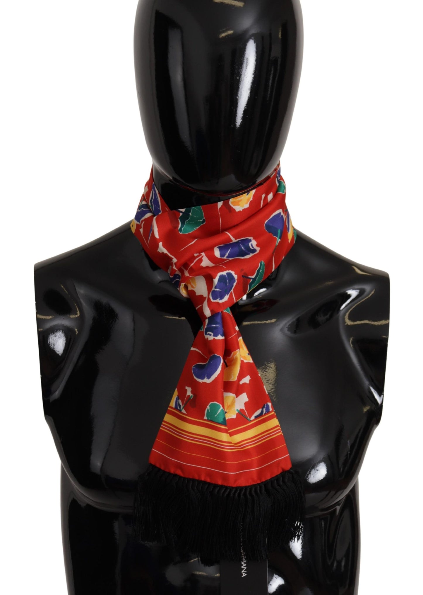 Dolce & Gabbana Multicolor DG Umbrellas Print Shawl Fringe Scarf - DEA STILOSA MILANO