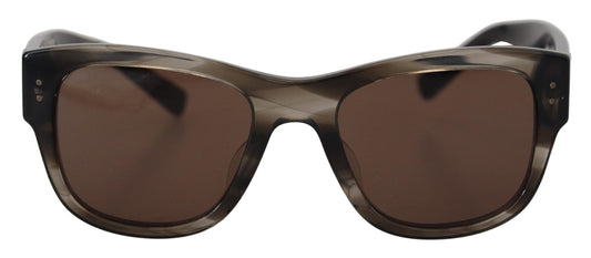 Dolce & Gabbana Brown Acetate Square DG338F Sunglasses - DEA STILOSA MILANO