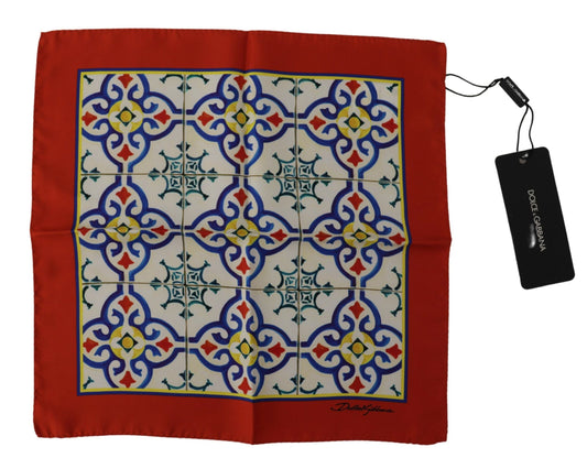 Dolce & Gabbana Multicolor Majolica Pattern Square Handkerchief - DEA STILOSA MILANO