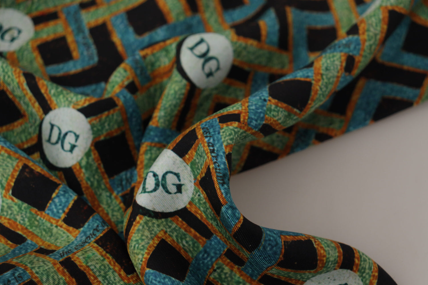 Dolce & Gabbana Multicolor DG Logo Shawl Warm Neck Wrap Fringe Scarf - DEA STILOSA MILANO