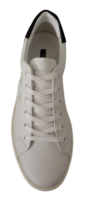 Dolce & Gabbana White Suede Leather Low Tops Sneakers - DEA STILOSA MILANO