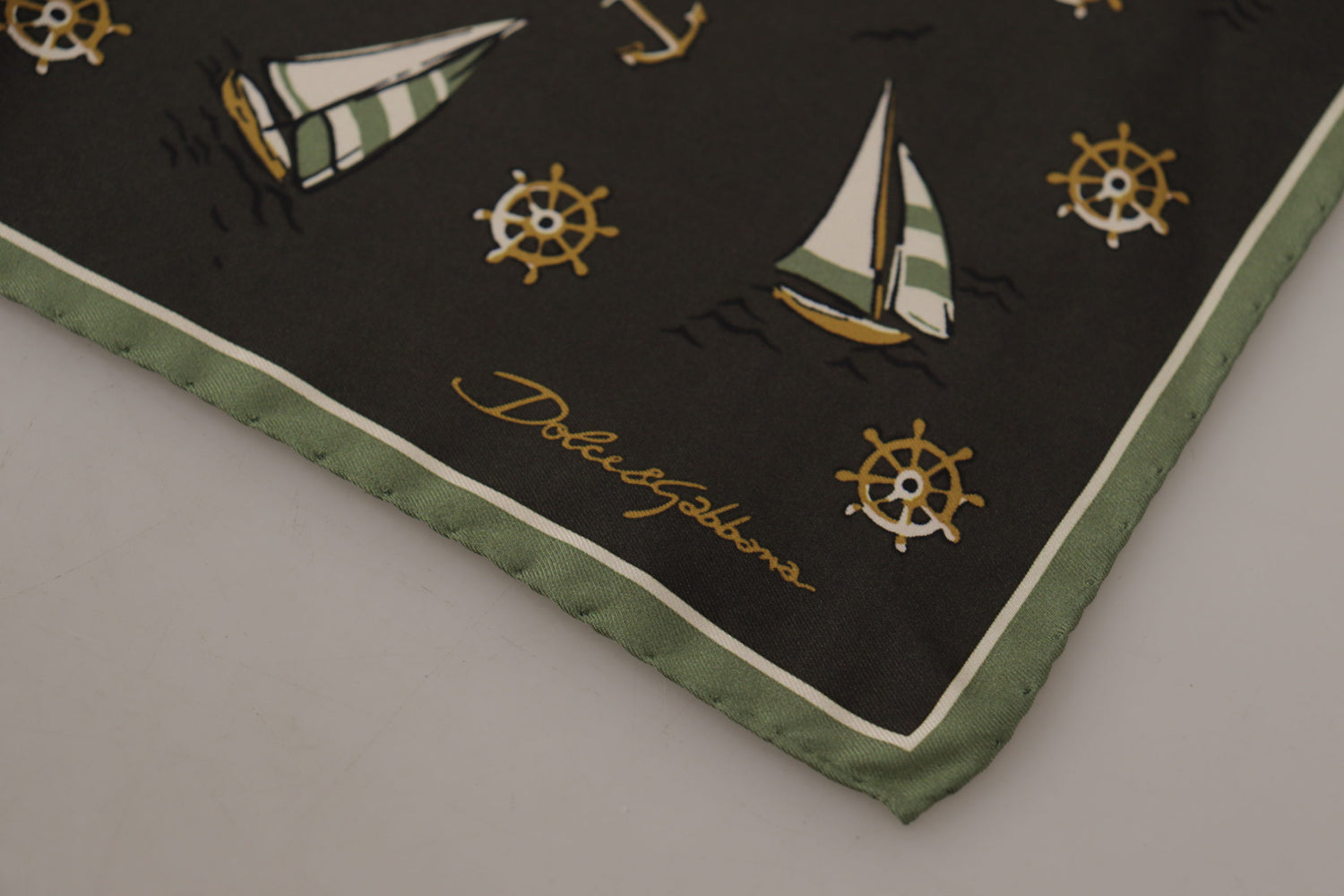 Dolce & Gabbana Multicolor Printed DG Logo Square Handkerchief - DEA STILOSA MILANO