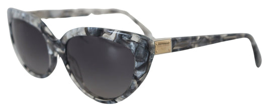 Dolce & Gabbana Gray DG4194 Acetate Logo Plaque Cat Eye Lens Sunglasses - DEA STILOSA MILANO