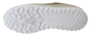 Jimmy Choo Gold Leather Antique Monza Sneakers - DEA STILOSA MILANO