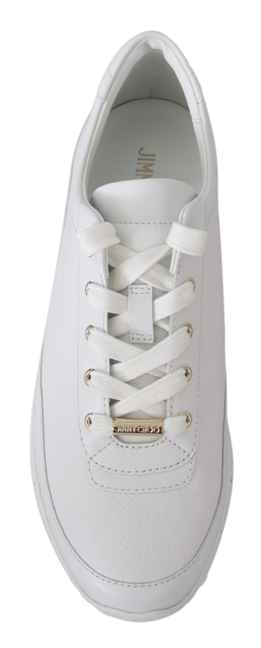 Jimmy Choo White Leather Monza Sneakers - DEA STILOSA MILANO