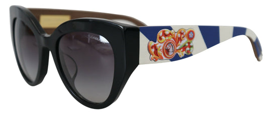 Dolce & Gabbana Black DG4278F Acetate Frame Carretto Cat Eye Sunglasses - DEA STILOSA MILANO