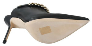 Jimmy Choo Black Calf Leather Lexx Pumps Shoes - DEA STILOSA MILANO