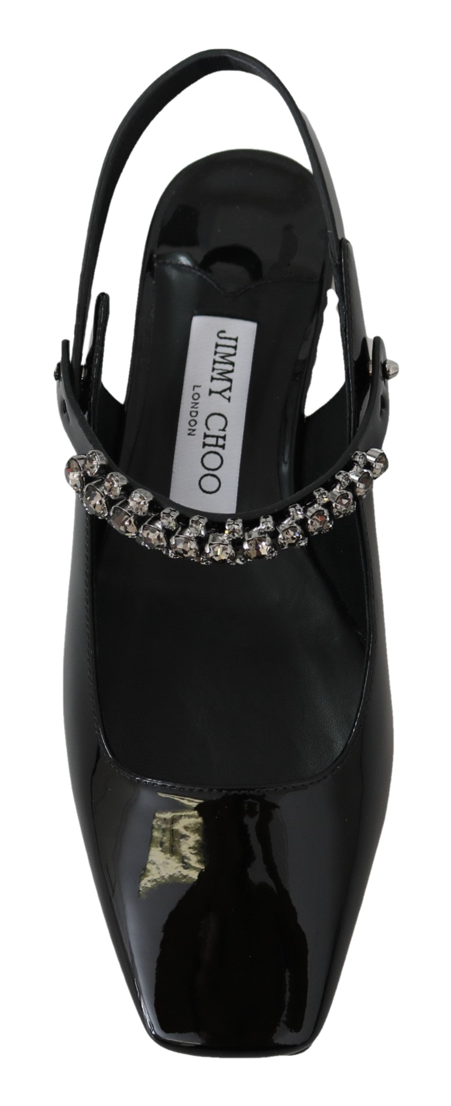 Jimmy Choo Black Patent Leather Mahdis Flat Shoes - DEA STILOSA MILANO