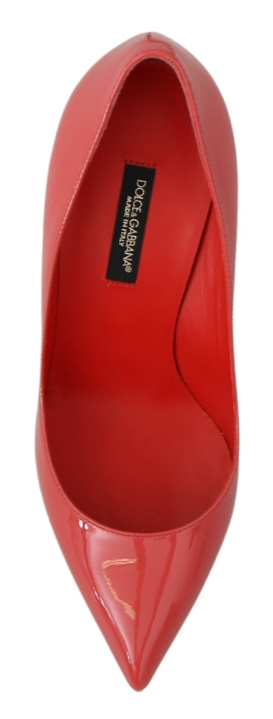 Dolce & Gabbana Dark Pink Patent Leather Heels Pumps - DEA STILOSA MILANO