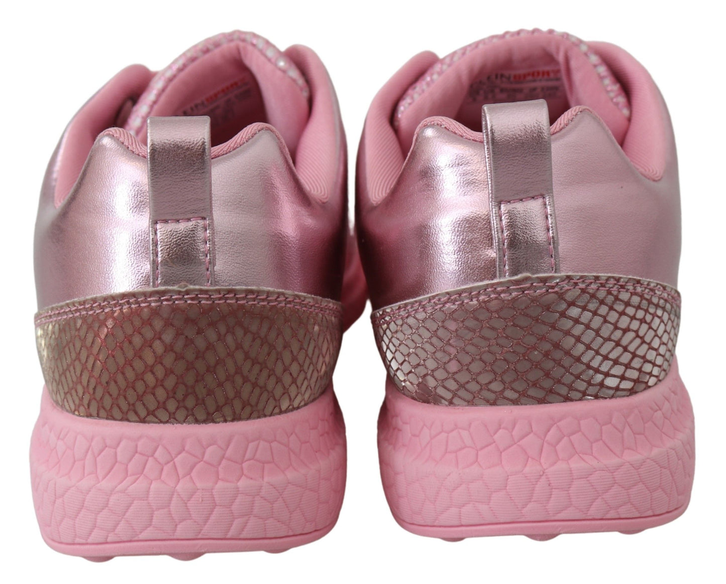 Plein Sport Pink Blush Polyester Runner Gisella Sneakers Shoes - DEA STILOSA MILANO
