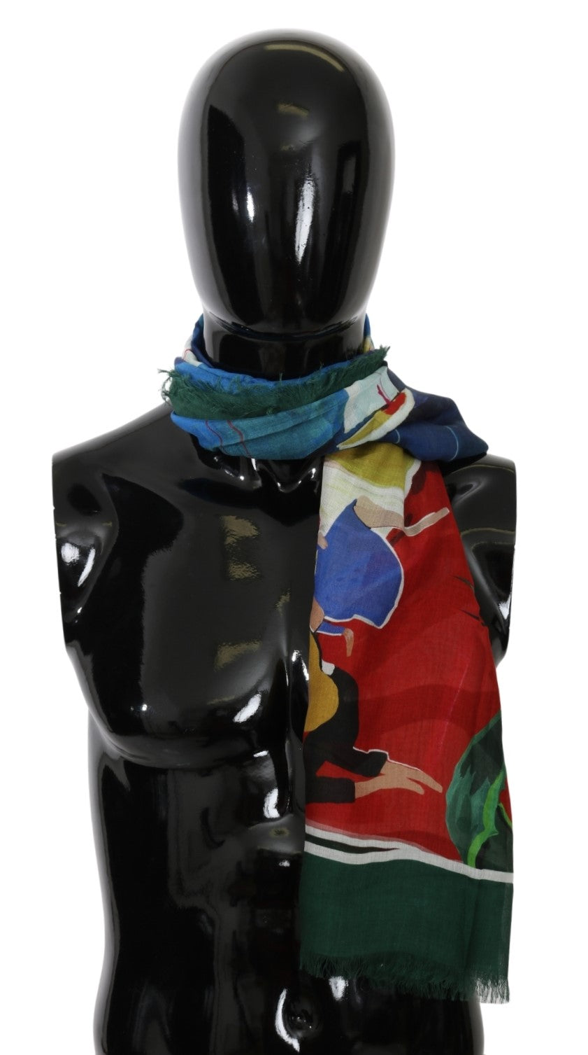 Dolce & Gabbana Multicolor Modal Sorrento Wrap Shawl Scarf - DEA STILOSA MILANO