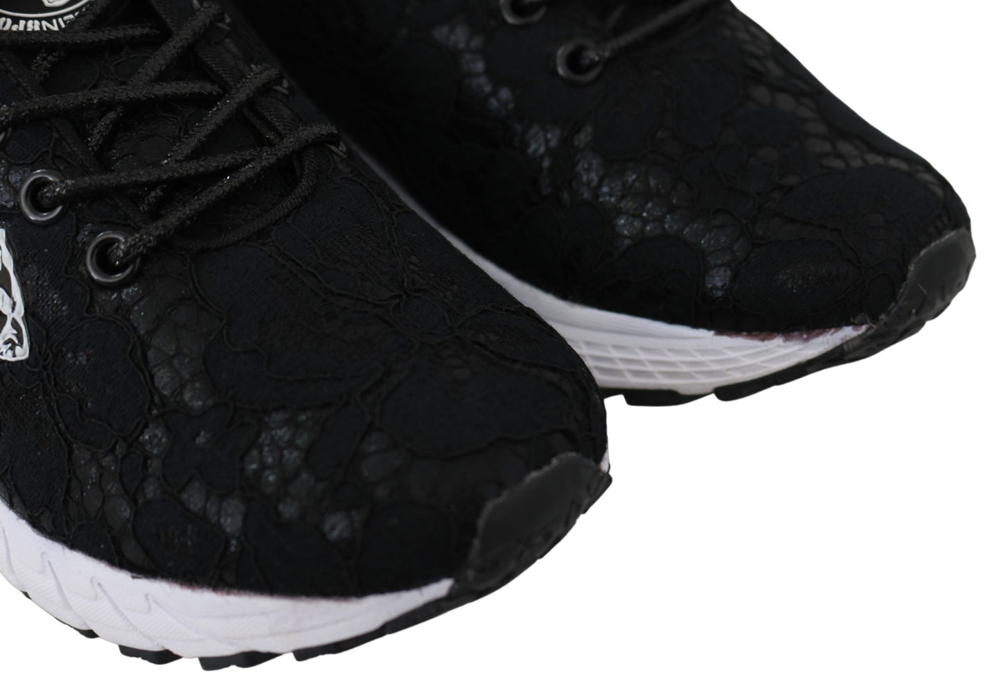 Plein Sport Black Polyester Runner Umi Sneakers Shoes - DEA STILOSA MILANO