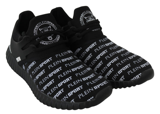 Plein Sport Black Polyester Runner Henry Sneakers Shoes - DEA STILOSA MILANO