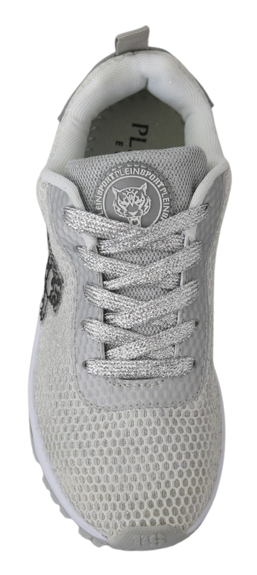 Plein Sport Silver Polyester Gretel Sneakers Shoes - DEA STILOSA MILANO