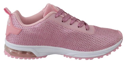 Plein Sport Pink Blush Polyester Gretel Sneakers Shoes - DEA STILOSA MILANO
