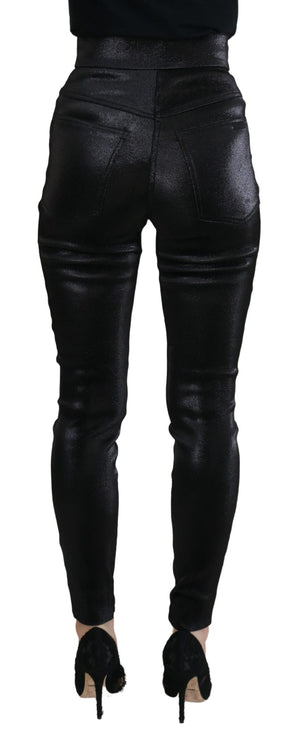 Dolce & Gabbana Black Washed Cotton Skinny Denim Jeans - DEA STILOSA MILANO