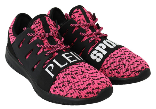 Plein Sport Pink Blush Polyester Runner Joice Sneakers Shoes - DEA STILOSA MILANO