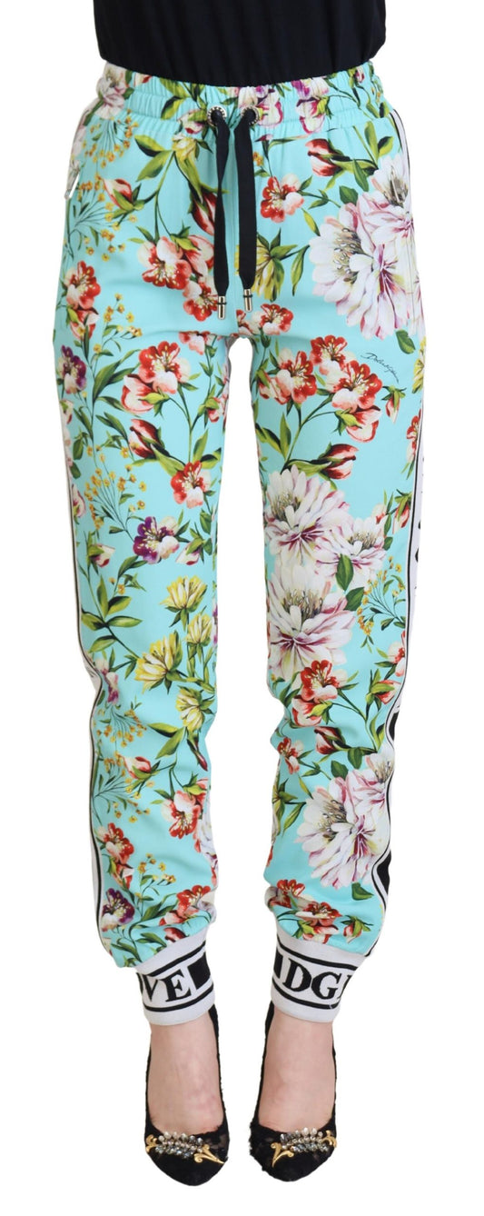 Dolce & Gabbana Multicolor Floral Sweatpants Pants - DEA STILOSA MILANO