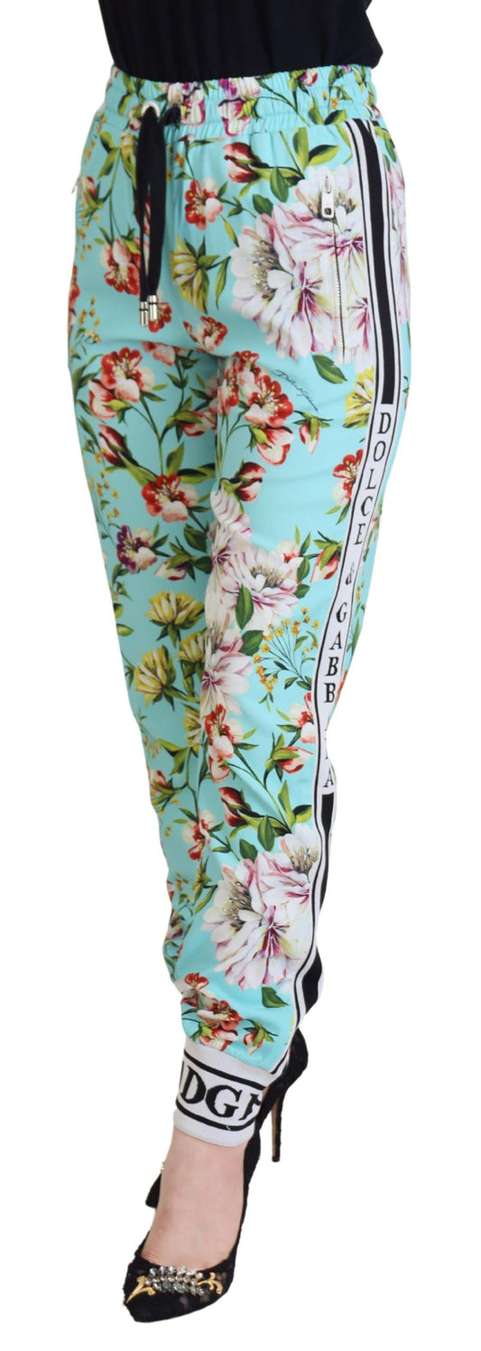 Dolce & Gabbana Multicolor Floral Sweatpants Pants - DEA STILOSA MILANO