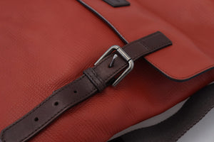 Dolce & Gabbana Orange Leather Logo Plaque Men Backpack Bag - DEA STILOSA MILANO