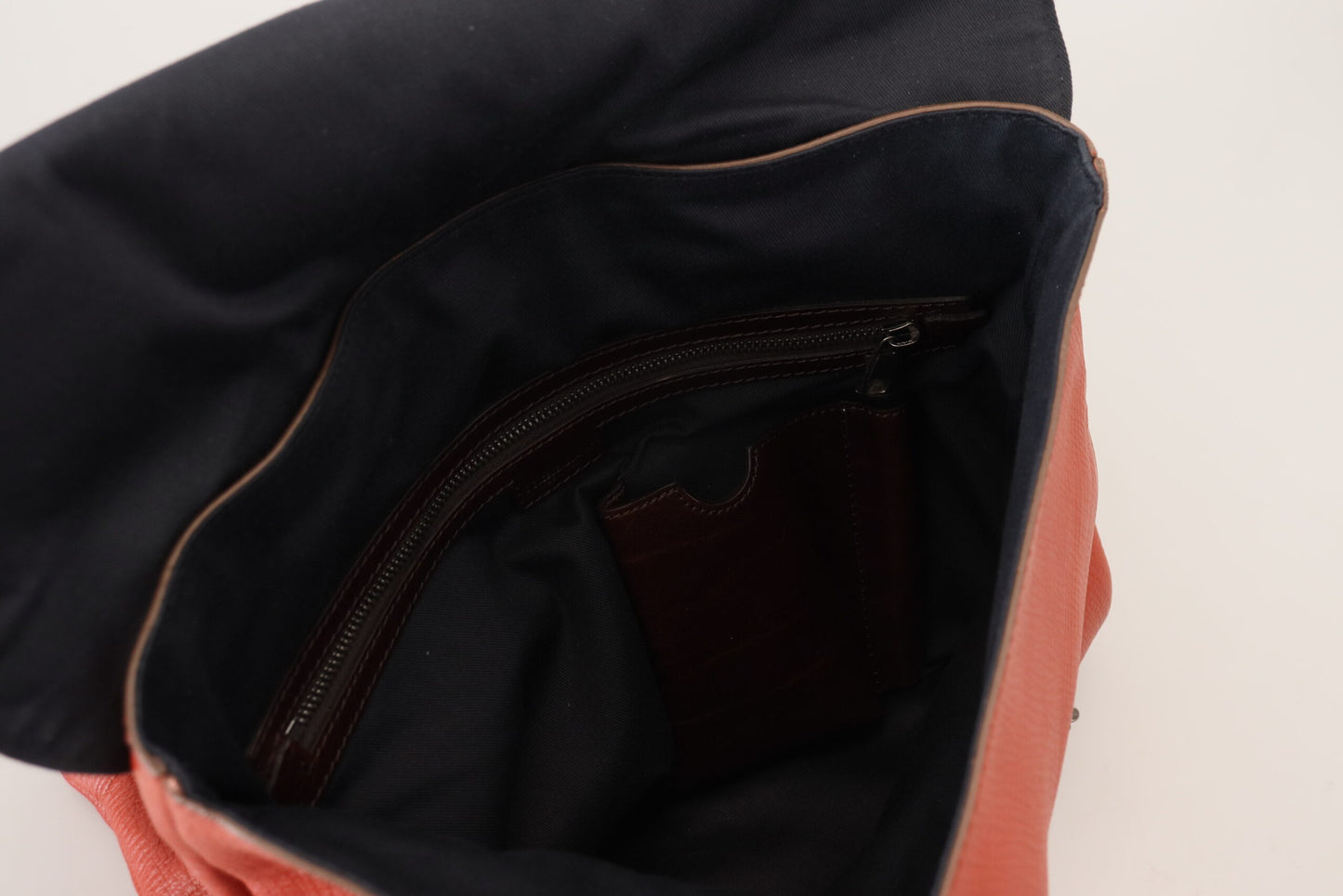 Dolce & Gabbana Orange Leather Logo Plaque Men Backpack Bag - DEA STILOSA MILANO