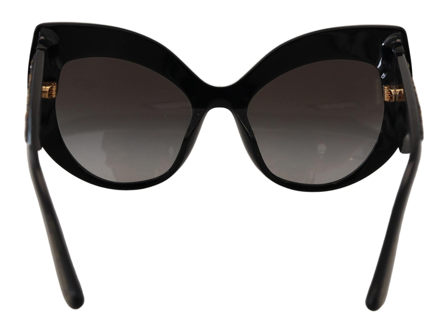 Dolce & Gabbana Black Gold Sequin Butterfly Polarized DG4326 Sunglasses - DEA STILOSA MILANO