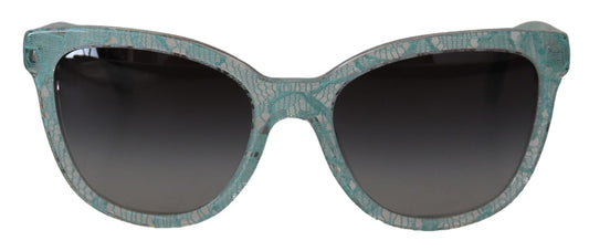 Dolce & Gabbana Blue Lace Acetate Crystal Round DG4190 Sunglasses - DEA STILOSA MILANO