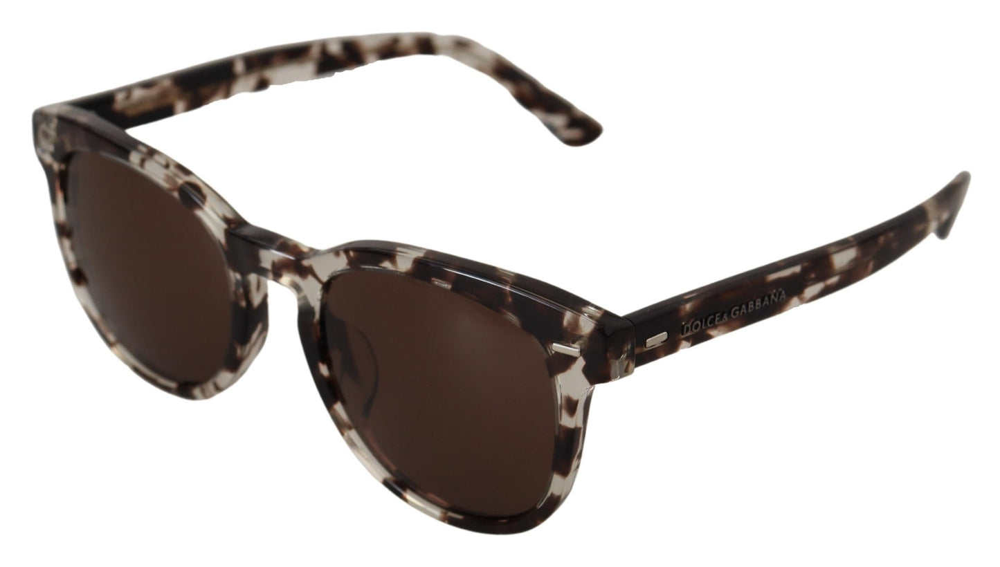 Dolce & Gabbana Brown Havana Frame Round Lens Women DG4254F Sunglasses - DEA STILOSA MILANO