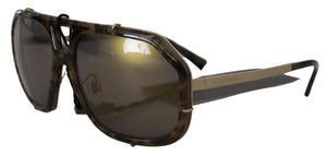 Dolce & Gabbana Brown Camo Metal Matte Mirror Lens DG2167 Sunglasses - DEA STILOSA MILANO