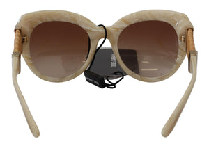 Dolce & Gabbana Beige Acetate Full Rim Brown Lense DG4294 Sunglasses - DEA STILOSA MILANO