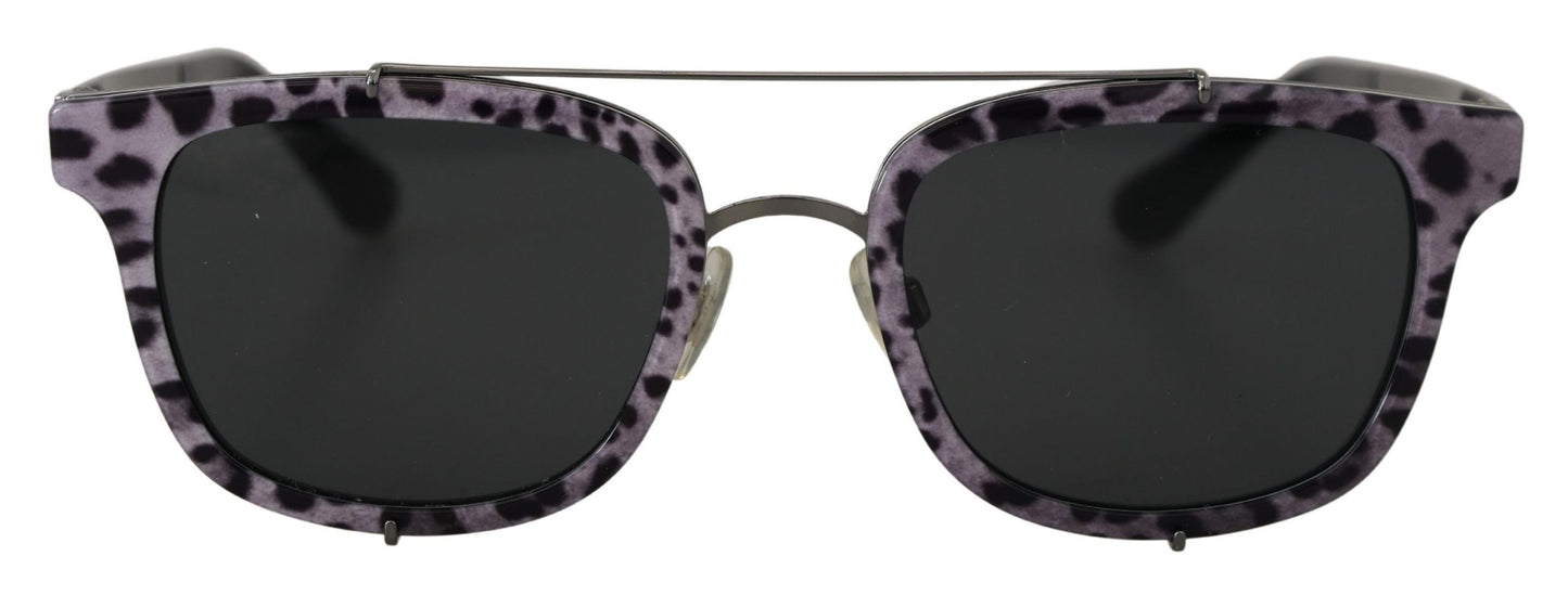Dolce & Gabbana Purple Leopard Metal Frame Women Shades DG2175 Sunglasses - DEA STILOSA MILANO