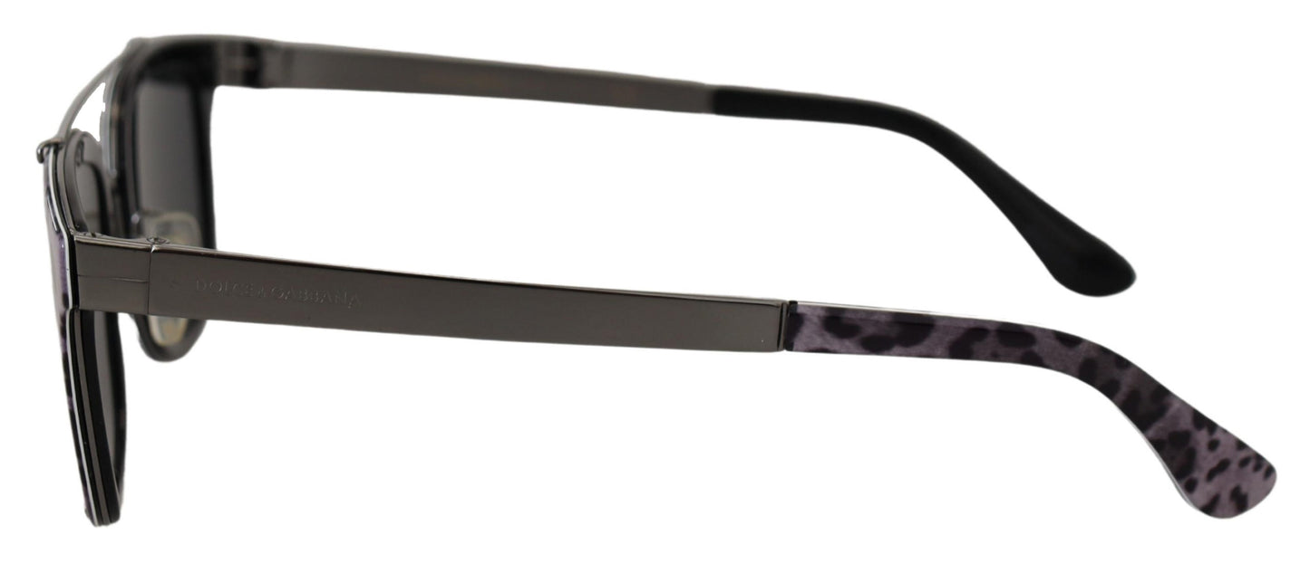 Dolce & Gabbana Purple Leopard Metal Frame Women Shades DG2175 Sunglasses - DEA STILOSA MILANO