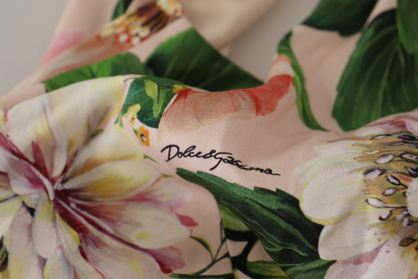 Dolce & Gabbana Pink Silk Floral Stretch Shift Wrap Dress - DEA STILOSA MILANO