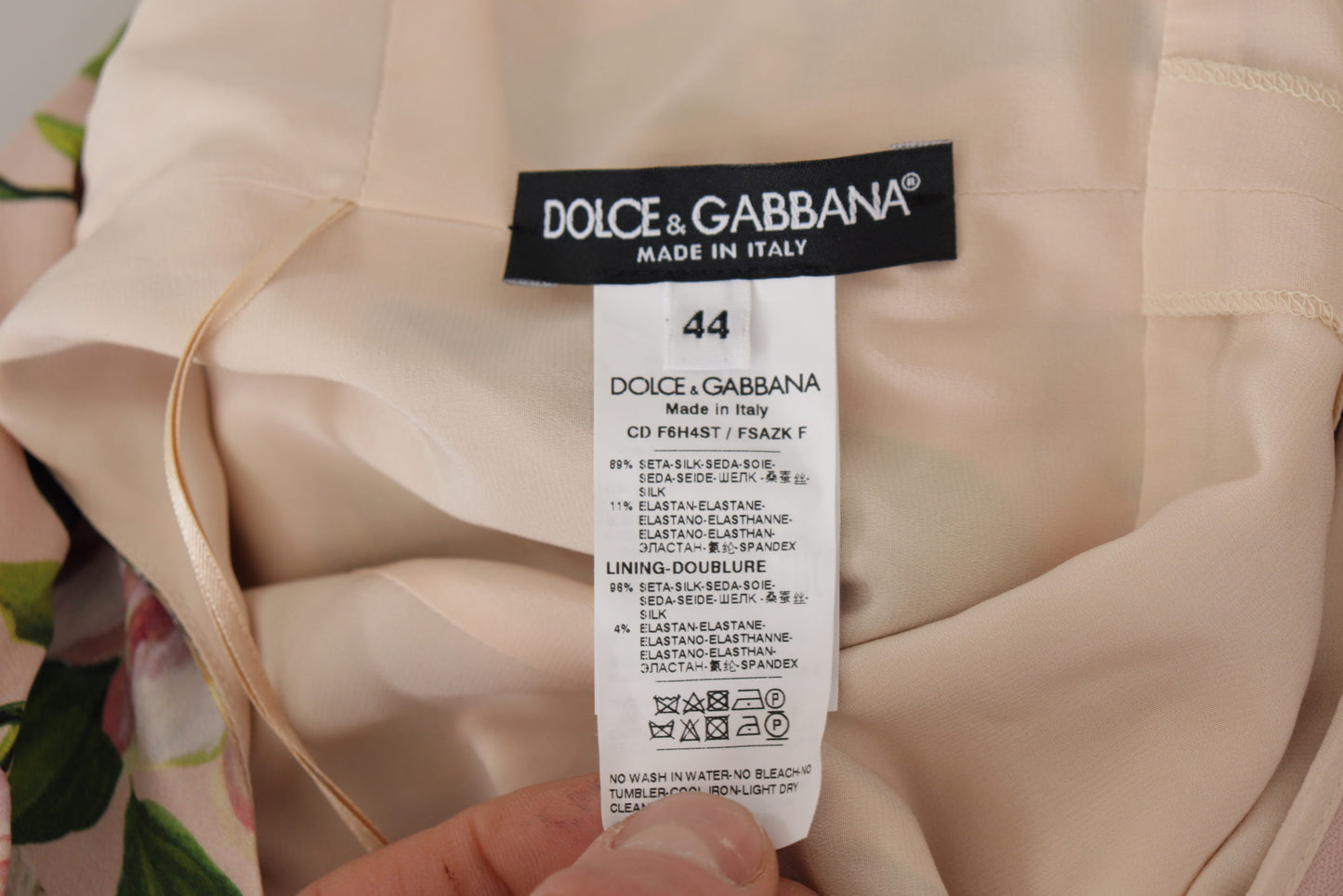 Dolce & Gabbana Pink Silk Floral Stretch Shift Wrap Dress - DEA STILOSA MILANO