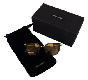 Dolce & Gabbana Black Dotted Acetate Frame Irregular Sunglasses - DEA STILOSA MILANO