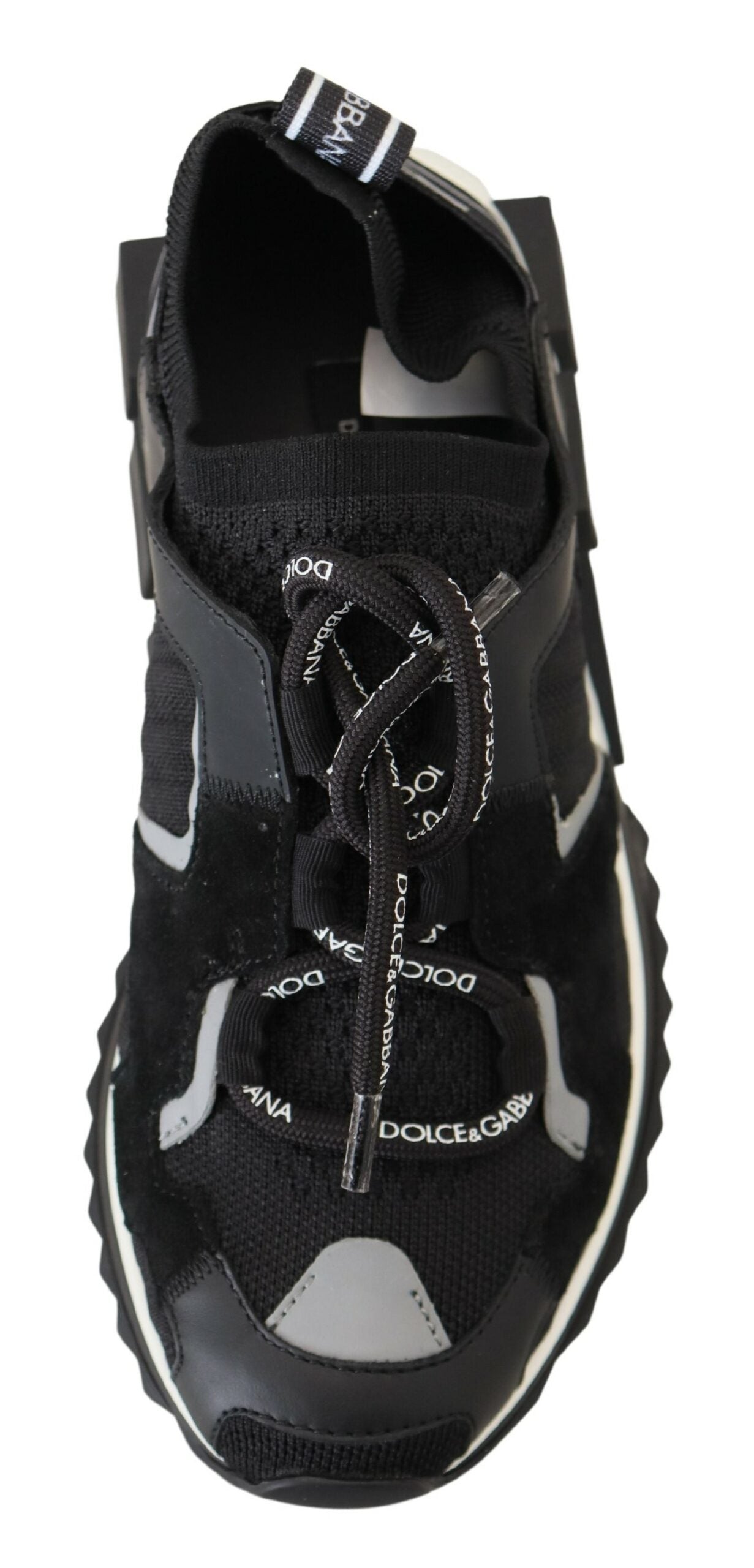 Dolce & Gabbana Black Mesh Sorrento Trekking Sneakers Shoes - DEA STILOSA MILANO